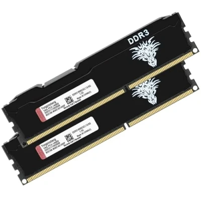 Image de Ram DDR3 16go (2x8go) 1866MHz PC3 14900 Udimm CL13 Non ECC Unbuffered 1.5V 2Rx8 Double Rang 240 Pin Mémoire Barette Kit pour Ordinateur de Bureau (Noir)