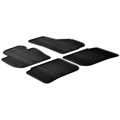 Image de Gledring 0474 Ensemble de tapis sol Caoutchouc avant et arrière 4 noir 750mm 550mm SKODA: Superb III Break
