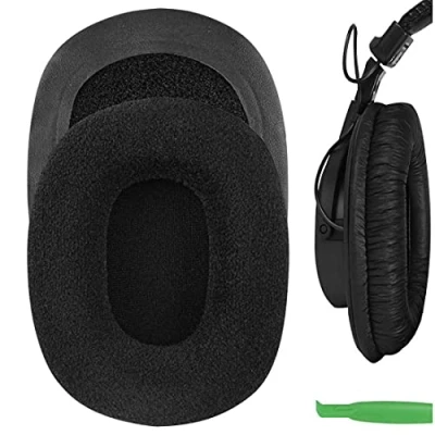 Image de Geekria Coussinets pour Sony MDR 7506, V6, CD900ST d’écouteurs de Remplacement, d&#039;oreille Coussins (Noir Peluche)