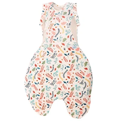 Image de Purflo Gigoteuse d&#039;emmaillotage pour bébé,Gigoteuse toutes saisons 2.5 tog,0 à 4 mois,Gigoteuse respirante nouveau né qui grandit avec votre bébé,Hanches saines,Botanique