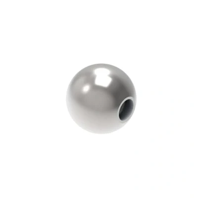 Image de Sellon24® Boule creuse en acier inoxydable V2A 0220 015 Diamètre : 15 mm Avec filetage M6 décorative pour balustrade, clôture, rampe d&#039;escalier
