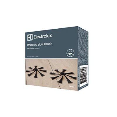 Image de Electrolux ERSB3 Kit, Set de Brosses latérales pour Robots Pure i9 et RX9, à Haute Performance, Absorption optimale la poussière, Remplacement Facile, Noir