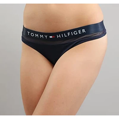 Image de Tommy Hilfiger String Femme Tanga, Bleu (Navy Blazer), L
