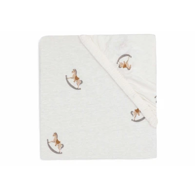 Image de Jollein Drap Housse en Jersey pour Berceau Nostalgic Ride 40/50 x 80/90 cm 100% Coton Certifié Oeko Tex