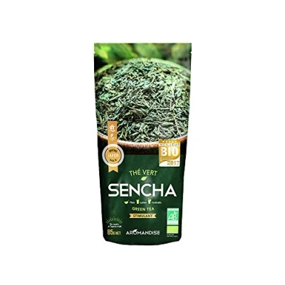 Image de AROMANDISE Thé Vert Bio Japonais Sencha 85g