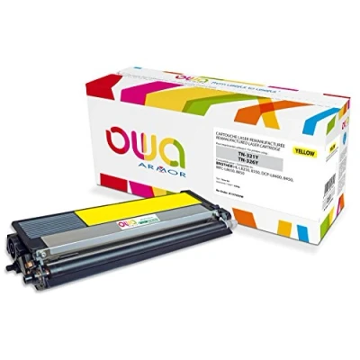 Image de Armor TN 326Y/TN 321Y Toner laser Remanufacturée compatible avec Imprimante Brother DCP Jaune
