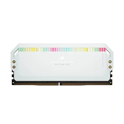 Image de CORSAIR DOMINATOR PLATINUM RGB DDR5 RAM 32Go (2x16Go) 6200MHz CL36 Intel XMP Compatible iCUE Mémoire d&#039;Ordinateur Blanc (CMT32GX5M2X6200C36W)