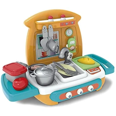 Image de Chicos My First Cuisinière pour Enfants de Bureau Comprend 15 Accessoires tels Que casseroles Couverts Fruits et poêle Recommandé à partir 18 Mois (84001)