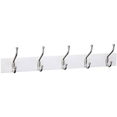 Image de Amazon Basics Rectangulaire Patère murale Blanc