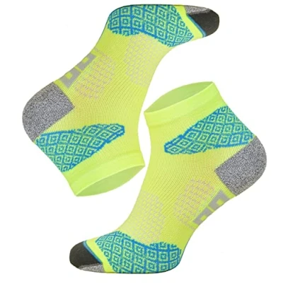Image de TODO Running RAID Chaussettes de Course quart, rembourrage anti ampoules, Hommes Femmes, avec matière technique DryTex. Colorées Longue Distance, Trail Marathons
