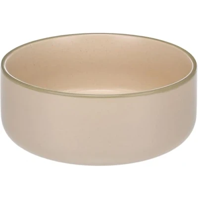 Image de Flamingo Gamelle pour la Nourriture et l&#039;eau Lado Beige 1500ml Chien ou Chat en Mélamine Résistante, Antidérapante Facile à Nettoyer