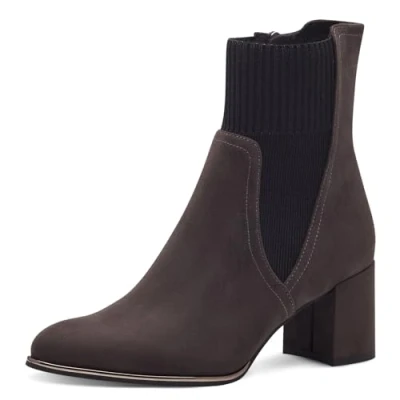 Image de MARCO TOZZI Femme 2 25392 41 Bottine, Anthracite COM, 40 EU
