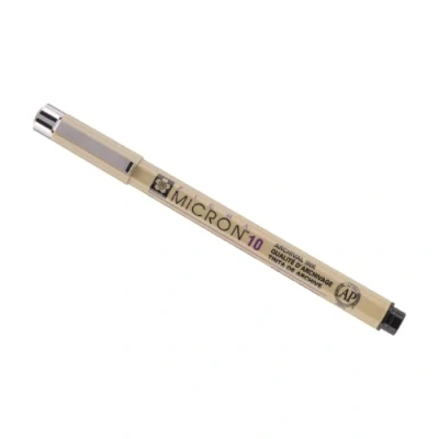 Image de Feutre Pigma Micron 10 Sakura pointe extra fine 0.6mm noir