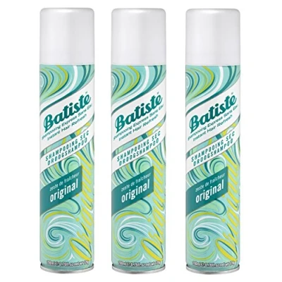 Image de Batiste Shampooing Sec Original Sans rinçage 200 ml Lot de 3