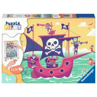Image de Ravensburger Puzzle&amp;Play 2x24 pièces Terre en vue Pour enfants dès 4 ans Puzzle de qualité supérieure Carton épais et résistant 05592