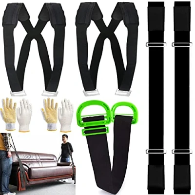 Image de Yelikit sangles déménagement pour meubles, 2 levage réglables et sangle de une personne déplacer des appareils, objets lourds encombrants en toute sécurité