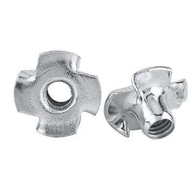 Image de Walfront Ecrous en T 4 Griffes Acier Zingué pour Travail du Bois Meubles (M4x50pcs)