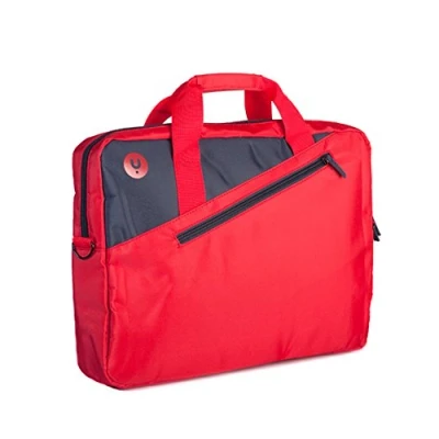 Image de MONRAY NGS GINGER RED Sacoche pour Ordinateur Portable jusqu&#039;à 15,6&#039;&#039;, avec Compartiments et Poche Extérieure, Couleur Rouge Anthracite