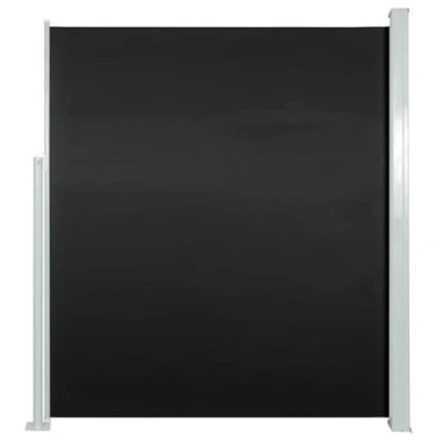 Image de vidaXL Auvent Latéral Rétractable de Patio Store Brise Vue Abri Soleil Jardin Terrasse Balcon Exterieur Résistant aux UV 170x300 cm Noir