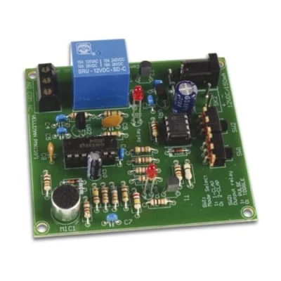 Image de Whadda Kit de soudage, DIY, Interrupteur clapet Marche/arrêt, contrôle Lumineux, idéal pour Les Personnes à mobilité réduite, piloté par microprocesseur