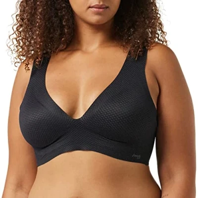 Image de Sloggi FEEL FLOW Soutiengorge triangle, Femme, Taille: 75C. 80A C. 85A, Black