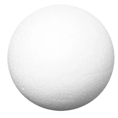Image de Idées avec boules en polystyrène Pour la confection de sequins, technique serviette, le feutre, bricolage. Ø12 cm 5 Stück