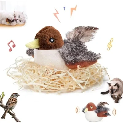 Image de playbird pour Chat,Jouet Chat Oiseau Gazouillant Simulé, Simulated Chirping Bird Cat Toy, Jouet De Simulation d&#039;oiseaux,Jouet Amusant Et Stimulant Chats D&#039;intérieur