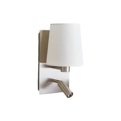 Image de Applique murale Lindby Aiden, blanc, nickel, lampe de lecture LED