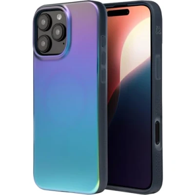 Image de ZAGG Milan Snap Coque Renforcée en Graphène pour iPhone 16 Pro Max [6.9 Pouces], Compatible MagSafe, Prise Main sécurisée, de téléphone à la Mode, Anti Choc (Raven Feather)