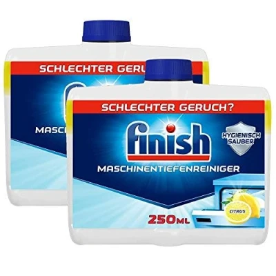 Image de Finish Nettoyant en profondeur Citrus liquide pour machine contre le calcaire et la graisse un lave vaisselle propre Lot de 2 (250 ml)