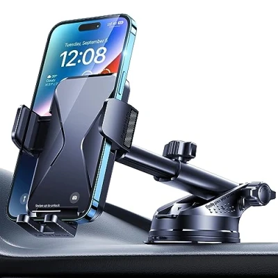 Image de CINDRO Support de téléphone portable pour voiture [super ventouse] universel rotatif à 360 smartphone