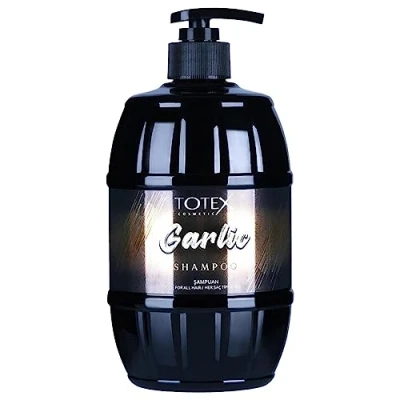 Image de TOTEX Garlic Shampooing Premium 750ml à l&#039;Ail Essentiel pour Tous Types de Cheveux Stimule la Croissance et Renforce les Cheveux, Volume Naturel.