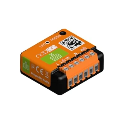 Image de Nodon SIN 2 FP 01 Enocean Module Chauffage Fil Pilote, Orange, Petit