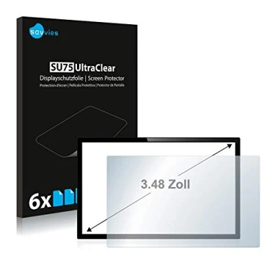 Image de savvies 3.5&quot; Protection Ecran pour PC à écran tactile avec 3,48 pouces (8.9 cm) [51.1 mm x 71.1 mm, 3:2] (6 Pièces) Film