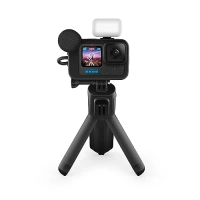 Image de GoPro HERO12 Black Creator Edition Comprend Volta (poignée de Batterie, trépied, télécommande), Media Mod, Light Batterie Enduro et étui Transport
