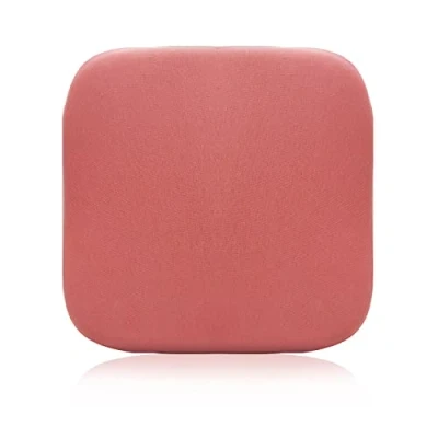 Image de ZIBENE Coussin Assise à MéMoire De Forme, Galette Chaise Coton Housse Lavable Carré 45x45, Garantit Stabilité et Maintien pour SièGe Bureau, Fauteuil, Banc Tabouret Rouge