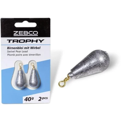 Image de Zebco Trophy Plomb Poire avec Émerillon Maat : 25g (3 pcs)