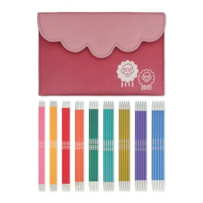 Image de KnitPro Zing Ensemble d&#039;aiguilles à double pointe 9 x 15 cm Ensembles d&#039;épingles tricoter extrémité de 5 luxe pour débutants, professionnels et coffret cadeau