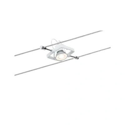 Image de Paulmann 94148 Système de câbles Spot Mac II, max. 1x10W, GU5,3 Blanc, 12V, Métal/Plastique, 7 x 16 10 cm