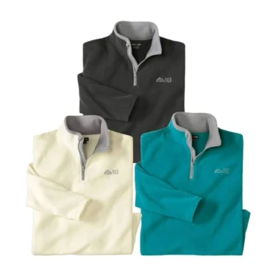Image de ATLAS FOR MEN Le Lot de 3 Pulls Micropolaire Mountain 4XL