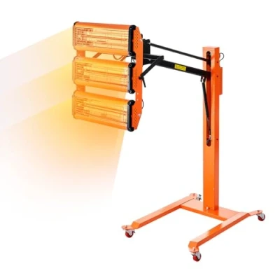 Image de VEVOR 3300W krachtige infrarood verfuithardingslamp, automatisch drogend