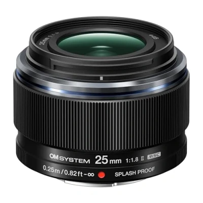 Image de Objectif OM System M.Zuiko Digital 25 mm f/1.8 II Noir Monture Micro 4/3 Garantie 2 ans