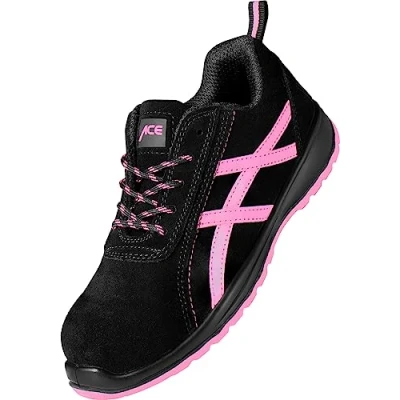 Image de ACE Aurora chaussures de travail pour femmes sécurité sportives le S1 SRA noir/rose 38