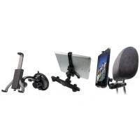 Image de Support Voiture Tablette Fixation ventouse / Appuie tête Rotatif à 360 Noir