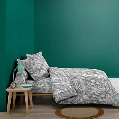 Image de douceur d&#039;intérieur, Housse de Couette (240 x 220 cm) Botania Gris, 100 % Coton