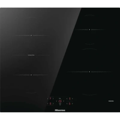Image de Hisense Table de cuisson induction 60cm 4 feux 7200w noir HI6421BSC