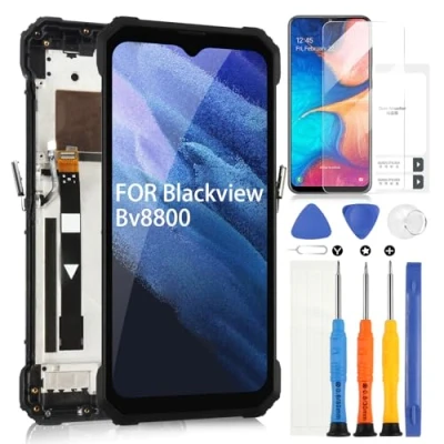 Image de ARSSLY pour Blackview BV8800 LCD Affichage, Écran Tactile Digitazer Assemblée Remplacement avec Réparation Kit (avec Cadre)