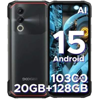 Image de DOOGEE Blade 20 Telephone Portable Incassable Android 15, Batterie 10300 mAh 18 W, 6,6’’ HD IPS + 90 Hz, 20GB RAM 128GB ROM/TF 2TB Smartphone Incassable, Caméra 16MP, NFC/5G Wifi/GPS/IP68 / IP69K