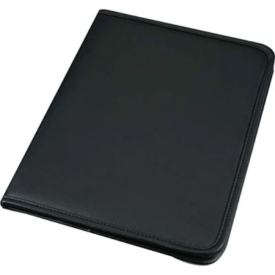 Image de ALASSIO Serviette écritoire &quot;SAVONA&quot; Simili cuir A4 avec Bloc et pochette Noir