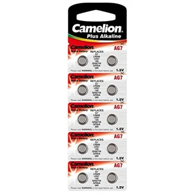 Image de Camelion Pack de 10 piles Alcaline AG7,LR57 LR926395 0% Mercury/Hg